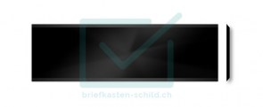 Briefkasten-Schild Sonnex 61 x 19 Alu Schwarz Matt